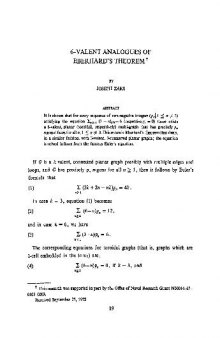 6-Valent analogues of Eberhards theorem