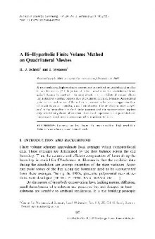A Bi-Hyperbolic Finite volume Method on Quadrilateral Meshes