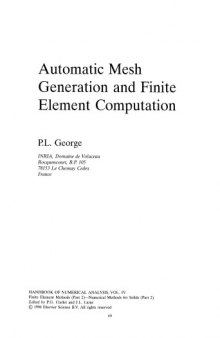 Automatic Mesh Generation and Finite Element Computation