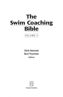 The swim coaching bible. Volume II