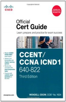 CCENT/CCNA ICND1 640-822 Official Cert Guide