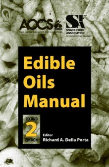 AOCS/SFA Edible Oils Manual, Second Edition