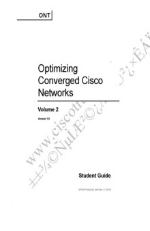 CCNP ONT Student Guide Version 1.0 vol.1-2