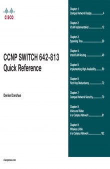 CCNP SWITCH 642 813 Quick Reference