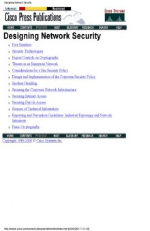 Designing Network Security