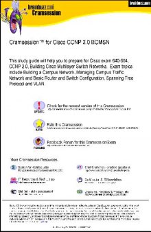 Cramsession - CCNP - Building Cisco Multilayer Switch Networks
