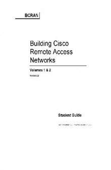 Knowledgenet Building Cisco Remote Access Networks BCRAN Student Guide v2 2