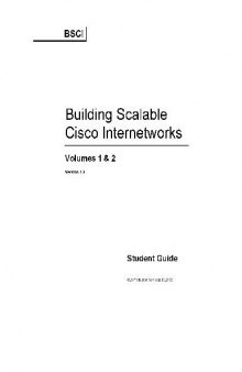 Knowledgenet Building Scalable Cisco Internetworks Bsci Student Guide v2.2