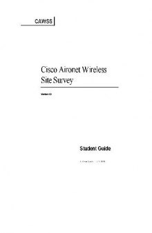 Knowledgenet Cisco Aironet Wireless Site Survey (Cawss) 4 0 Student Guide