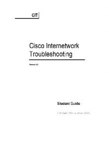 Knowledgenet Cisco Internetwork Troubleshooting CIT Student Guide v5 2