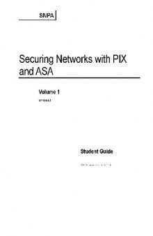 SNPA Securing Networks with PIX and ASA Student Guide V4.0