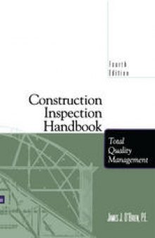 Construction Inspection Handbook: Total Quality Management