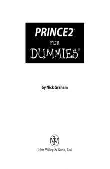 PRINCE2 For Dummies  