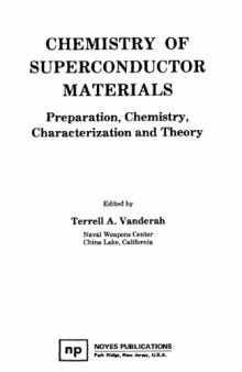 Chemistry of superconductor materials