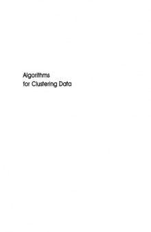Algorithms for Clustering Data