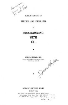 Theory and problems of programming with C++