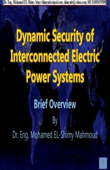 Book overview: Dynamic Security of Interconnected Electric Power Systems