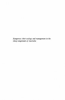 Kangaroos: Their Ecology and Management in the Sheep Rangelands of Australia