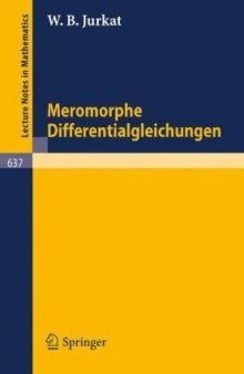 Meromorphe Differentialgleichungen