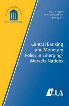 Central Banking and Monetary Policy in Emerging-Markets Nations