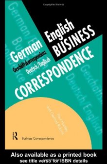 German English Business Correspondence (Languages for Business)