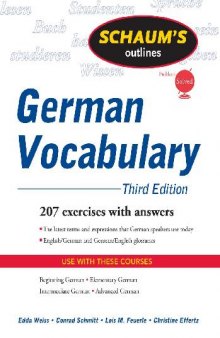 Schaum's Outline of German Vocabulary