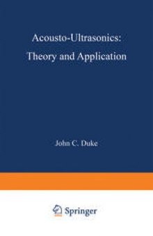 Acousto-Ultrasonics: Theory and Application