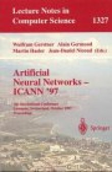 Artificial Neural Networks — ICANN'97: 7th International Conference Lausanne, Switzerland, October 8–10, 1997 Proceeedings