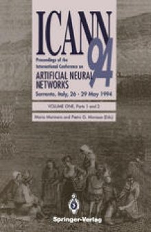 ICANN ’94: Proceedings of the International Conference on Artificial Neural Networks Sorrento, Italy, 26–29 May 1994 Volume 1, Parts 1 and 2