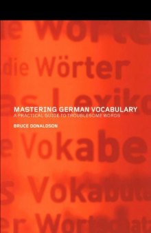 Mastering German vocabulary: a practical guide to troublesome words