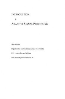 Introduction to Adaptive Signal Processing