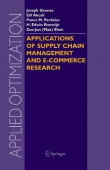 Applications of Supply Chain Management and E-Commerce Research (Applied Optimization)
