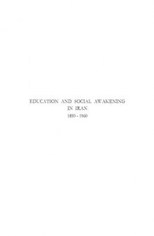 Education & Social Awakening in Iran 1850-1960