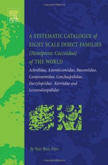 A Systematic Catalogue of Eight Scale Insect Families (Hemiptera: Coccoidea) of the World: Aclerdidae, Asterolecaniidae, Beesoniidae, Carayonemidae, Conchaspididae, ... Kerriidae and Lecanodiaspididae