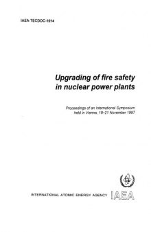 Upgrading of Fire Safety in Nuclear Powerplants (IAEA TECDOC-1014)