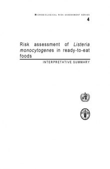 Risk Assessment of Listeria Monocytogenes in RTE Foods