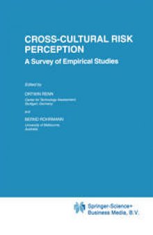 Cross-Cultural Risk Perception: A Survey of Empirical Studies