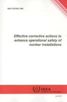 Effective Corrective Actions to Enhance Operational Safety of Nuclear Installations
