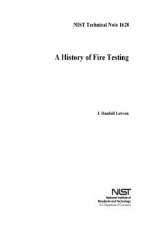 A History of Fire Testing
