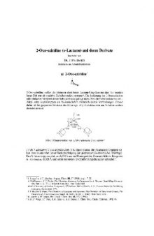 Houben-Weyl Methods in Organic Chemistry: Organonitrogen Compounds: alpha/beta Lactams