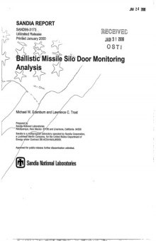 Ballistic Missile Silo Door Monitoring Analysis
