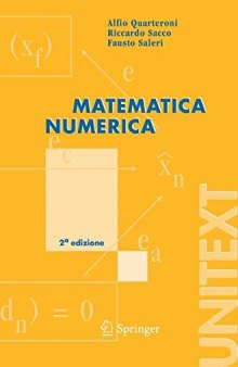 Matematica numerica (UNITEXT La Matematica per il 3+2)  