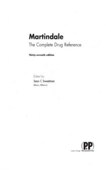 Martindale. The complete drug reference