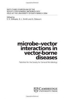 Microbe-vector Interactions in Vector-borne Diseases (Society for General Microbiology Symposia)