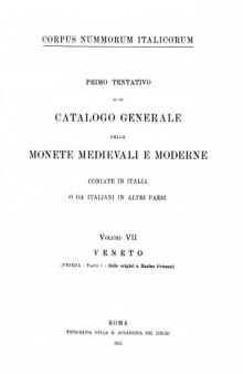 Catalogo generale delle monete mediovali e moderne coniate in Italia o da italiani in altri paesi vol VI, VII, VIII