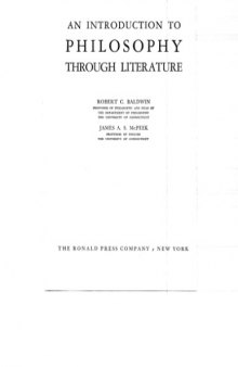 An Introduction to Philosophy through Literature