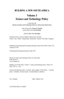Building a New South Africa : Volume 3 (Science and Technology Policy)