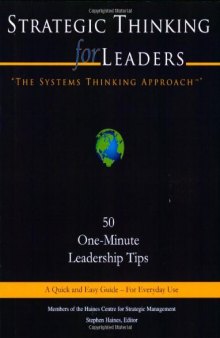 Strategic Thinking for Leaders, The Systems Thinking Approach