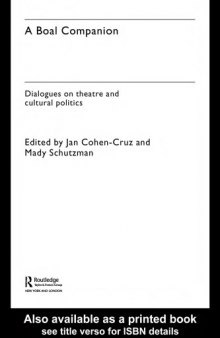 A Boal Companion: Dialogues on Theatre and Cultural Politics