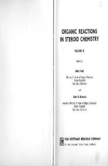 Organic reactions in steroid chemistry